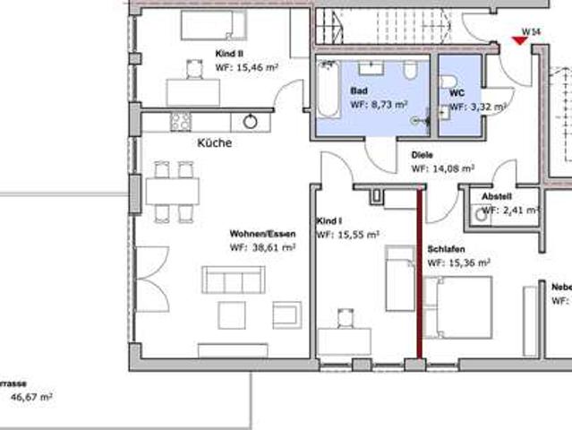 Wohnung zum Mieten in Hattingen 1.856,52 € 137.52 m²