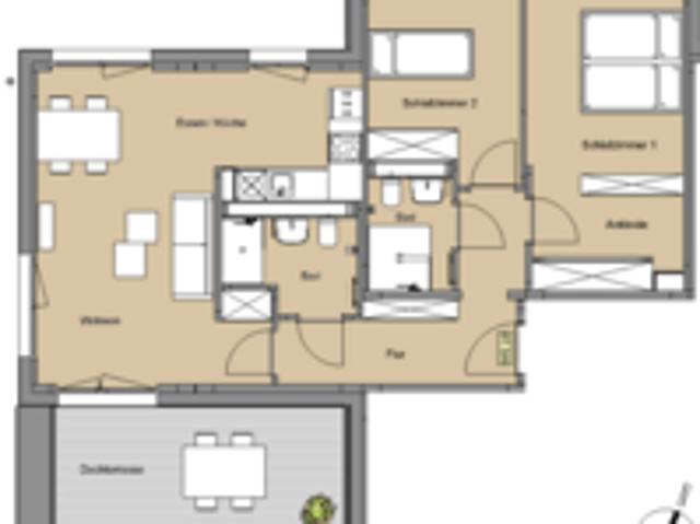 Wohnung zum Mieten in Leverkusen 1.256,00 € 84 m²