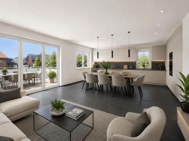Wohnung zur Miete in Münster Sentruper Höhe. 5 Zimmer Wohnung, 133 m² Wfl, Dachterrasse und Stellplatz