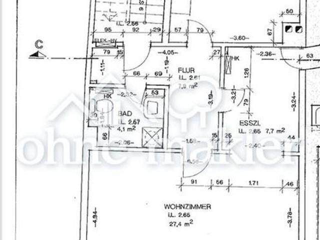 Wohnung: 130 m² zwei Bäder + 40m² Speicher | Balkon & Garage