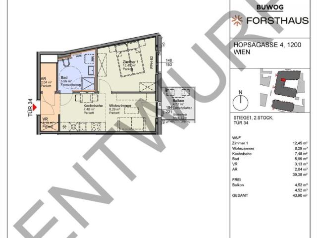 Wohnung 2 Schlafzimmer Zu Verkaufen Wien Wien 240000 ES105470542