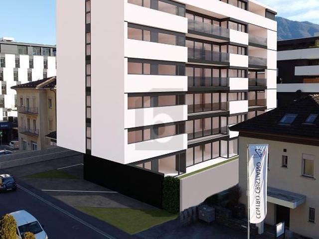 Zentrale neubauwohnung mit garten in bau