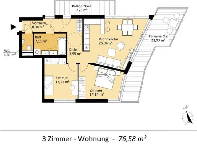 Wohnung 3 Schlafzimmer Zu Vermieten Wien AUT 1885 ELS105328446