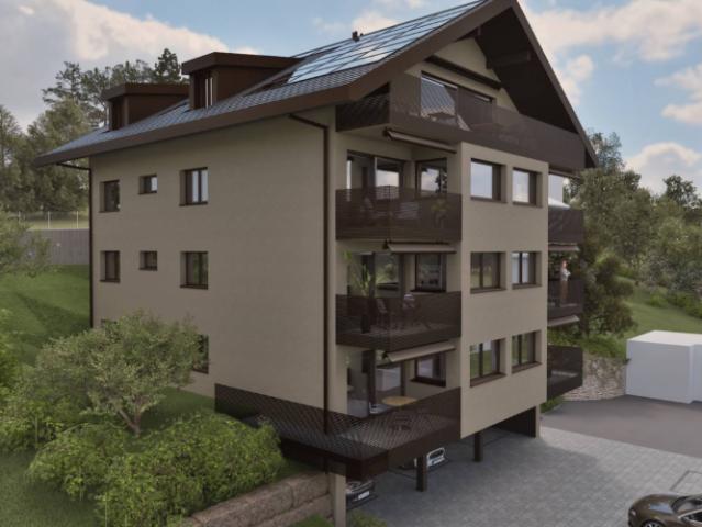 Wunderschöne neue 4,5 Zimmer Wohnung im Hochparterre mit 2 Balkonen, privatem Garten und unverbaubarem Ausblick