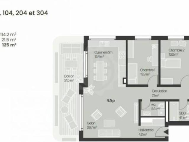 Wohnung 4.5 Zimmer