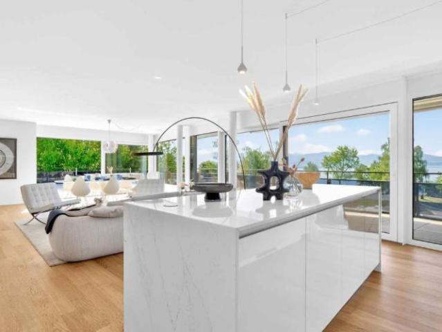 Neubau Eckwohnung mit 5.5 Zimmern und 200m² Terrasse Seeblick Genfersee