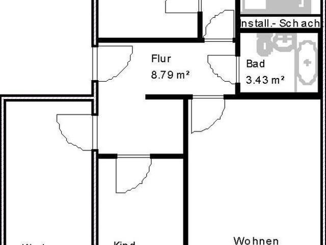 Wohnungsangebot Sankt Josef Straße 43