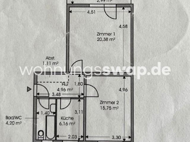 Wohnungsswap 2 Zimmer, 56 m² Swinemünder Straße, Mitte, Berlin