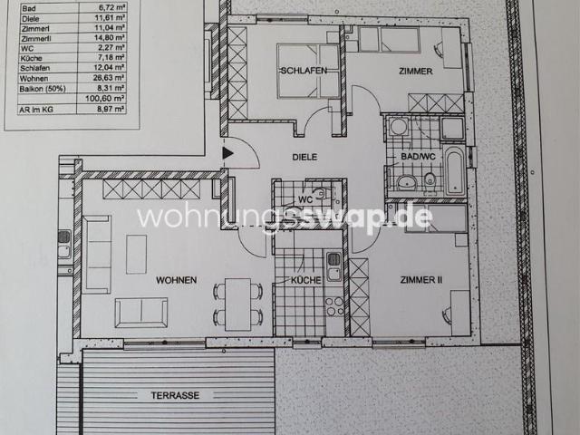 Wohnungsswap 4 Zimmer, 100 m² Heinrich Böll Straße, Pankow, Berlin