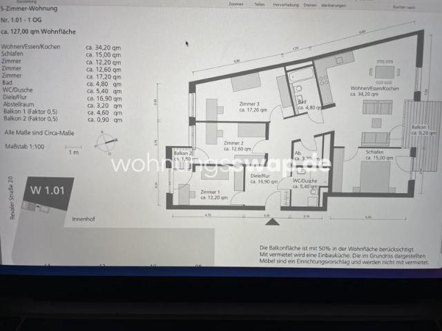 Wohnungsswap 5 Zimmer, 123 m² Revaler Straße, Friedrichshain, Berlin