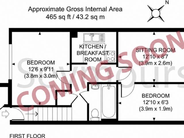 WOKING GU21 2 bed flat to rent £1,400 pcm £323 pw