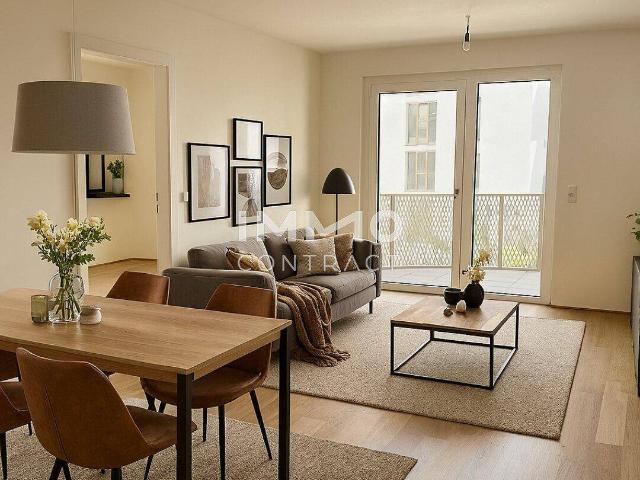 Provisionsfreier Erstbezug! Nähe U1 Leopoldau: 2 Zimmer mit Balkon