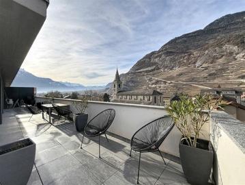 Etagenwohnung kaufen in Martigny-Croix - Terrasse