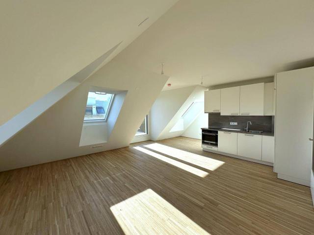 Wunderbare 2 Zimmer Dachgeschosswohnung in schönem Neubauprojekt beim Kagraner Platz *ALF 24