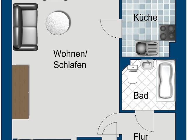 Wunderschöne 1 Zimmerwohnung in Kreuzberg mit tollen Blick über Berlin