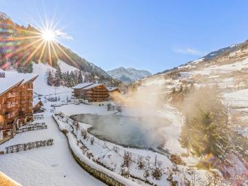 Val-d'Illiez, Bezirk Monthey, Wallis - Parkplatz