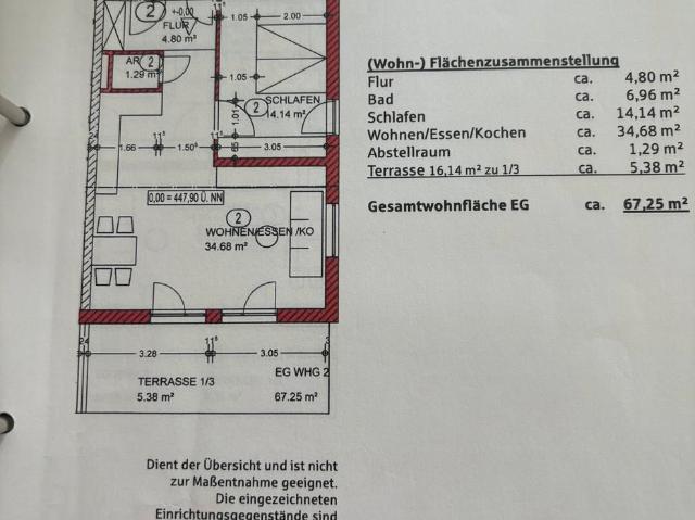 Wunderschöne 2 Zimmer, Küche, Bad 66 qm in Aichach zu verkaufen!