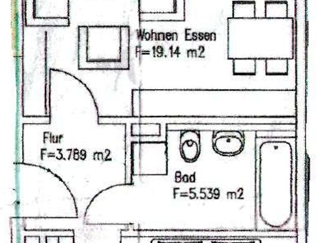 Wunderschöne 2 Raum Wohnung mit Balkon und Fahrstuhl
