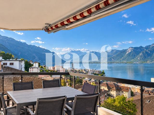 Wunderschöne 4,5 Zimmer Wohnung mit atemberaubendem Seeblick zum Verkauf in Montreux