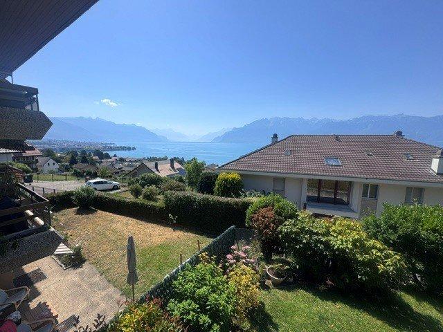 Wunderschöne 4.5 Zimmer Wohnung in Corseaux mit Seeblick
