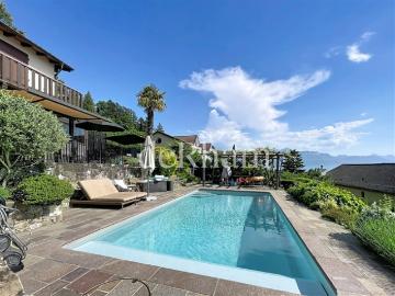 Wunderschöne freistehende Villa mit 6 Zimmern und Panoramablick in Grandvaux