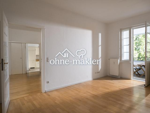 Wunderschöne helle 3 Zi Altbauwhg oberstes OG, EBK, Aufzug, Loggia, Blick ins Grüne, Kudammnähe
