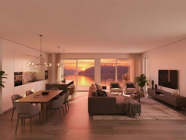 Wunderschöne, neue Wohnung, grosszügige Fläche, Seeblick und grosszügiger Balkon