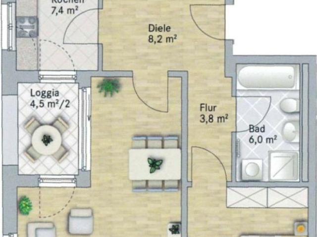 Wunderschöne Wohnung mit Loggia und moderner EBK direkt am Neumarkt!