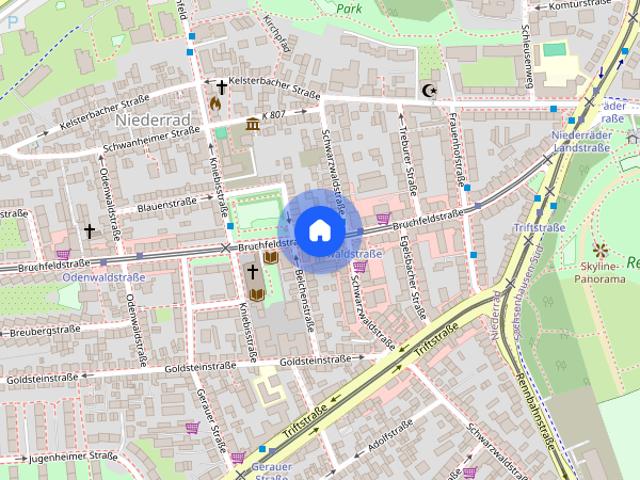 Wunderschöne und zentrale 2 Zimmer Wohnung in Frankfurt Niederrad! * Bezugsfrei zum 15. Oktober