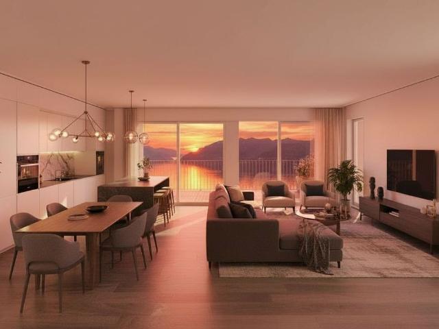 Wunderschöne, neue Wohnung, grosszügige Fläche, Seeblick und grosszügiger Balkon