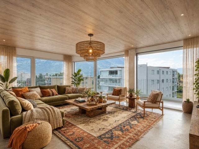 Wunderschönes neues 4 Zimmer Penthouse in Conthey