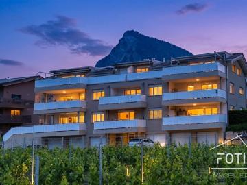 Wunderschönes Penthouse mit 3,5 Zimmern, Terrasse und Aussicht in St Pierre de Clages