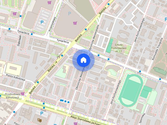 Wynajmę: 2 pokoje + oddzielna kuchnia, balkon, CENTRUM PŁOCKA, 48m