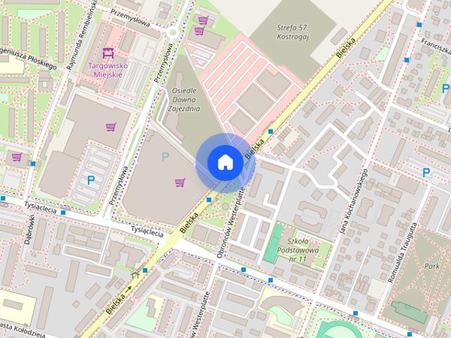 Wynajmę dwupokojowe jasne mieszkanie 6 piętro w nowym bloku