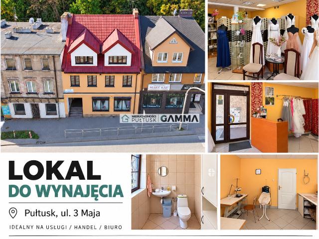 Wynajmę lokal 70 m² z witrynami w Pułtusku