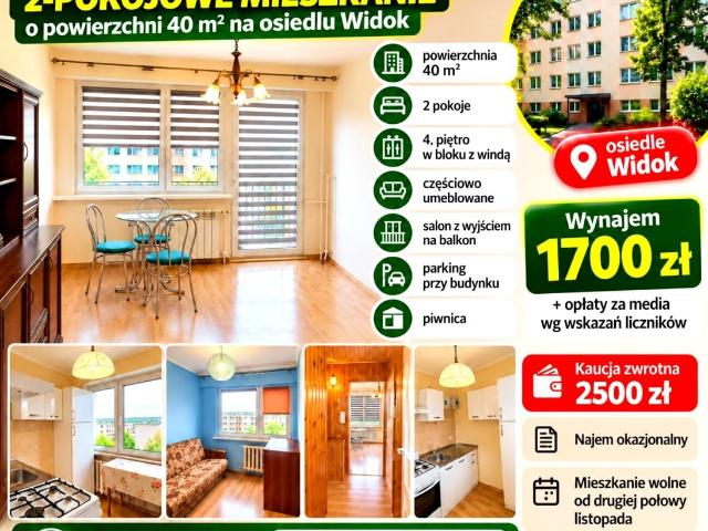 Wynajmę mieszkanie 40 m² Kalisz, Widok