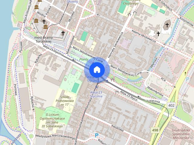 Wynajmę mieszkanie 36m2 na parterze w centrum