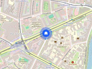 Wynajmę mieszkanie 3 pokojowe z 2 balkonami Plac Grunwaldzki