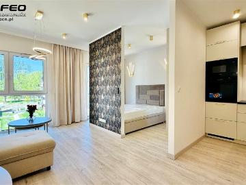 Wynajmę mieszkanie w apartamentowcu kawalerka z aneksem kuchennym 40,46 m² Górne Przedmieście