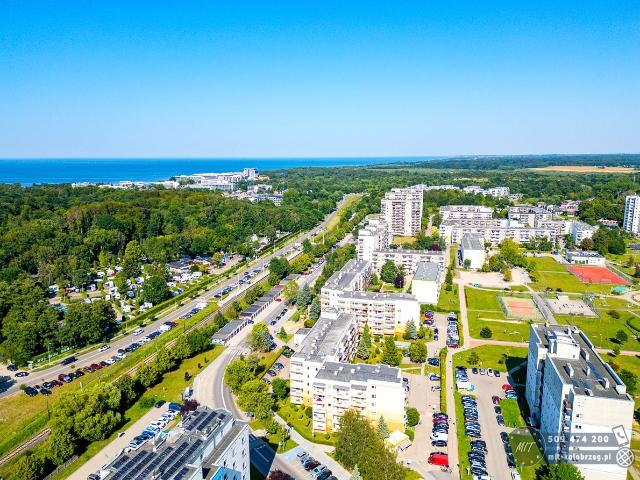 Wynajmę mieszkanie w bloku mieszkalnym kawalerka z kuchnią z oknem 43,24 m² ul. Bema, Kołobrzeg, Ogrody