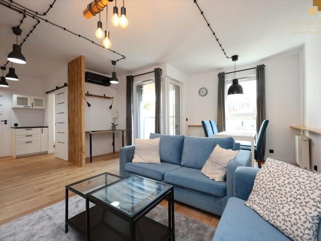 Zapraszam do wynajęcia nowoczesnego 2 pokojowego mieszkania 42 m² z garażem i balkonem