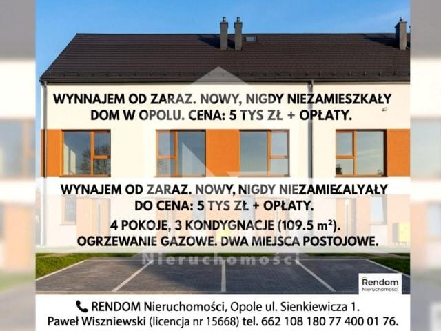 wynajem od zaraz – Nowy, nigdy niezamieszkany Opole, Bierkowice