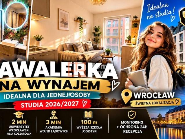 Wynajem Kawalerka Wrocław ul. Sołtysowicka 24