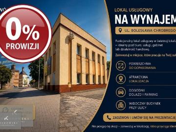 Wynajem lokalu usługowego 140 m2 z parkingiem, wejściami