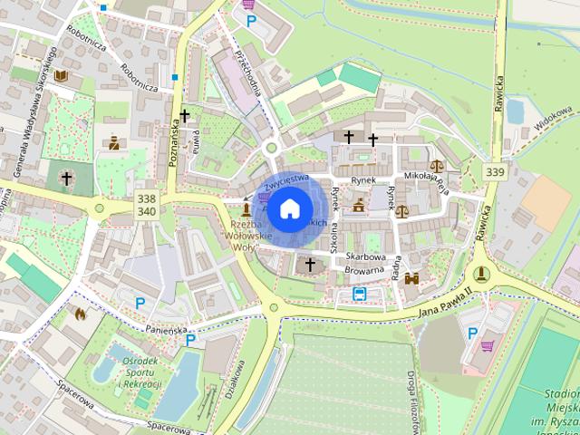wynajem 2 pok. Wołów/centrum