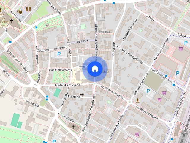 Wynajem 2 pokojowego mieszkania na 1 piętrze w centrum deptak