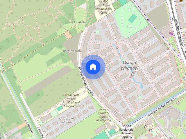 Wynajem 2 pokojowego mieszkania w Wilanowie