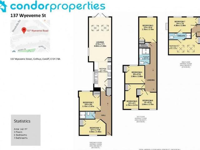 Wyeverne Road, Cathays, Cardiff CF24 8 bed house to rent £589 pcm £136 pw