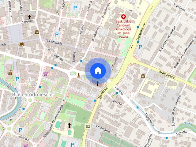 Wyposażone mieszkanie w Centrum