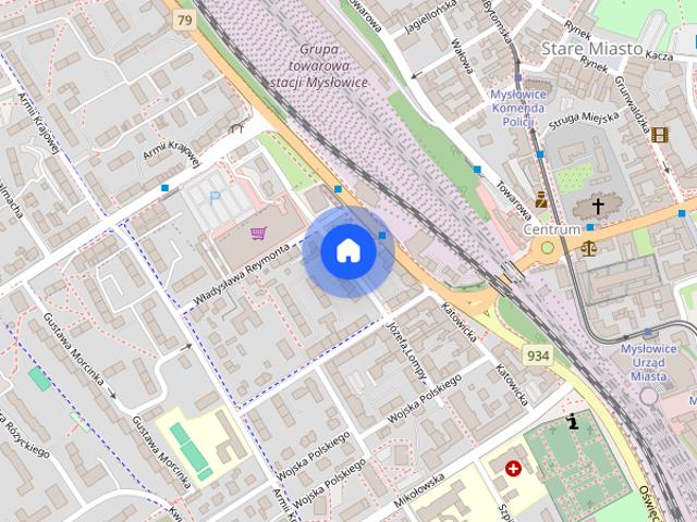 Wyposażone, dwupokojowe mieszkanie w centrum przy ul. Lompy | Spacer3D